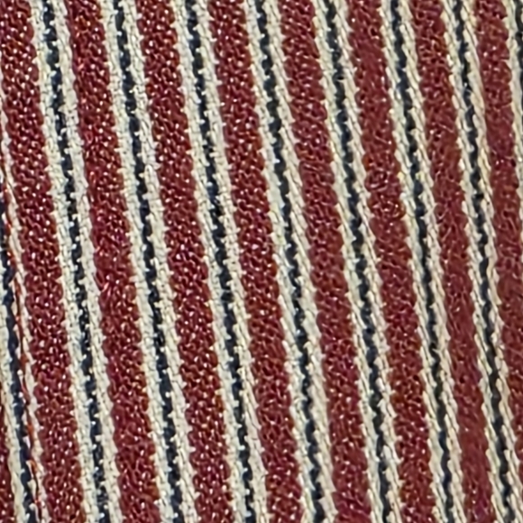 Vintage Riveted by Lee Capri Striped Red Wide Leg 100% Cotton Women's 6M - Picture 2 of 10